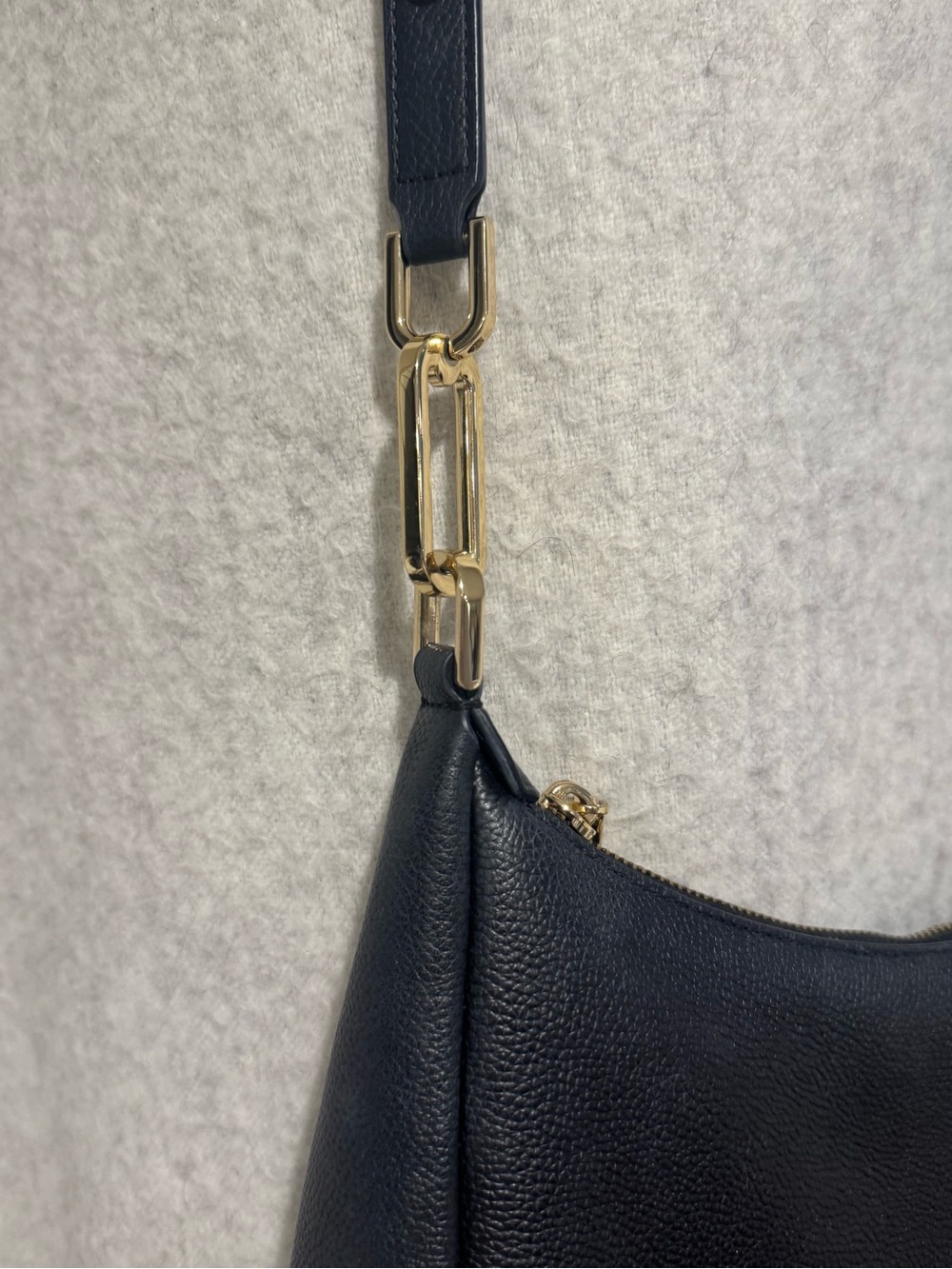 Kate Spade Kayla Pebbled Leather Shoulder Crossbody Bag Black KK055 - Picture 3 of 15